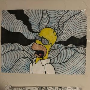 Handmade water color wall art